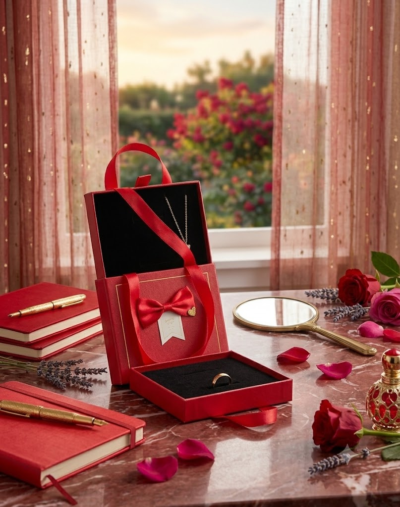 Jewelry Organizer Gift Box Set with Bow - Small