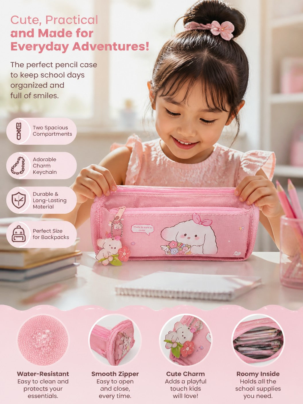 Kawaii Puppy Pencil Case
