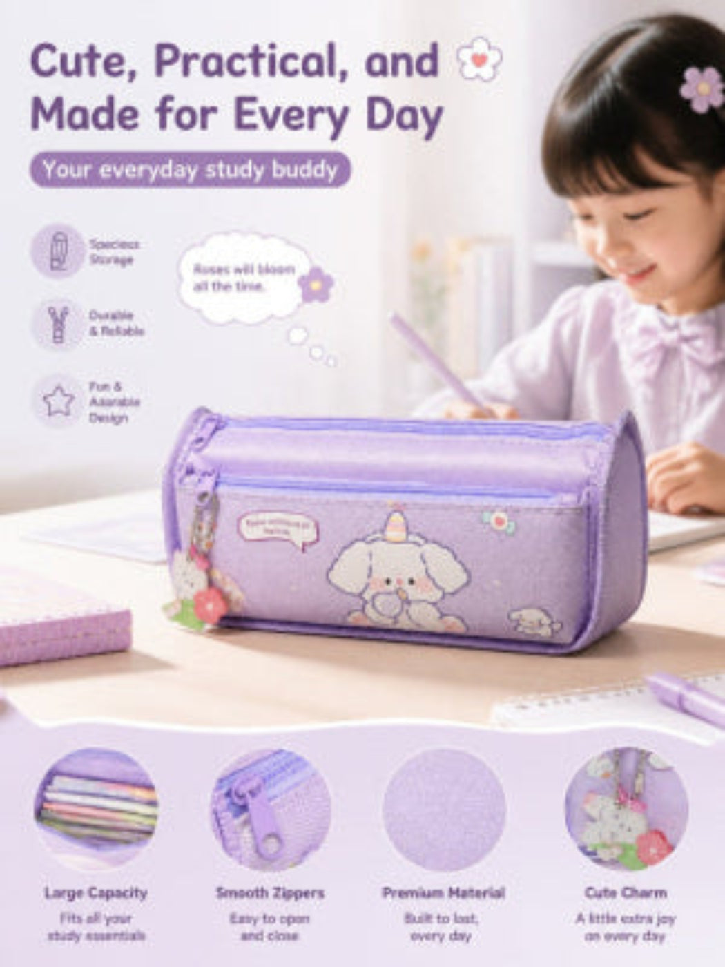 Kawaii Puppy Pencil Case