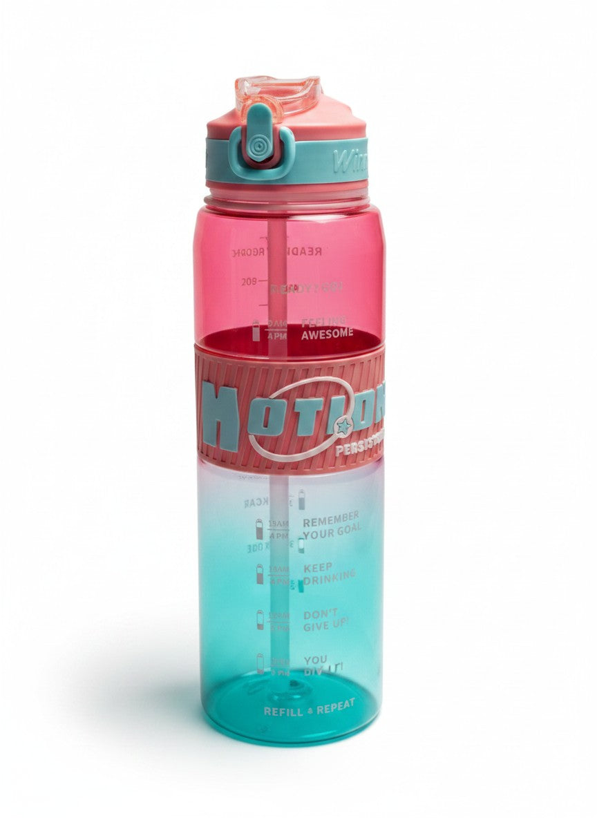 Motion Persistence Water Bottle with Time Marker, 1L