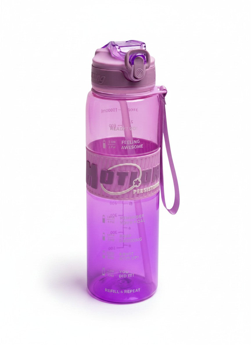 Motion Persistence Water Bottle with Time Marker, 1L